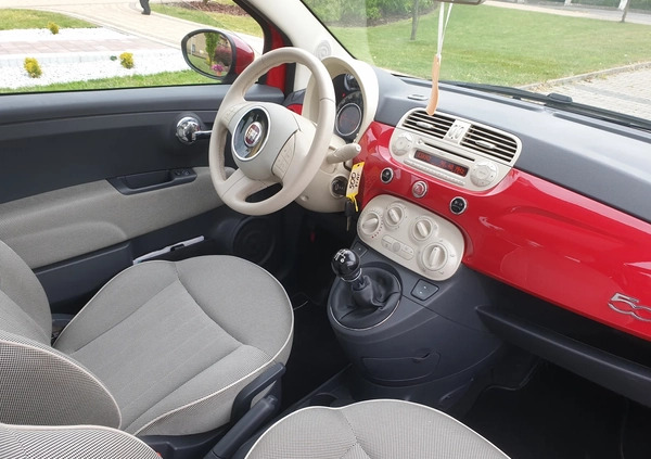 Fiat 500 cena 21900 przebieg: 110759, rok produkcji 2010 z Rzeszów małe 742